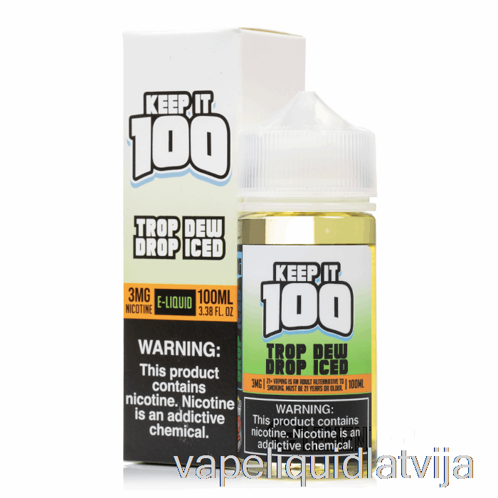 Ledus Tropu Rasas Piliens - Paturiet To 100 - 100 Ml 0 Mg Vape šķidruma